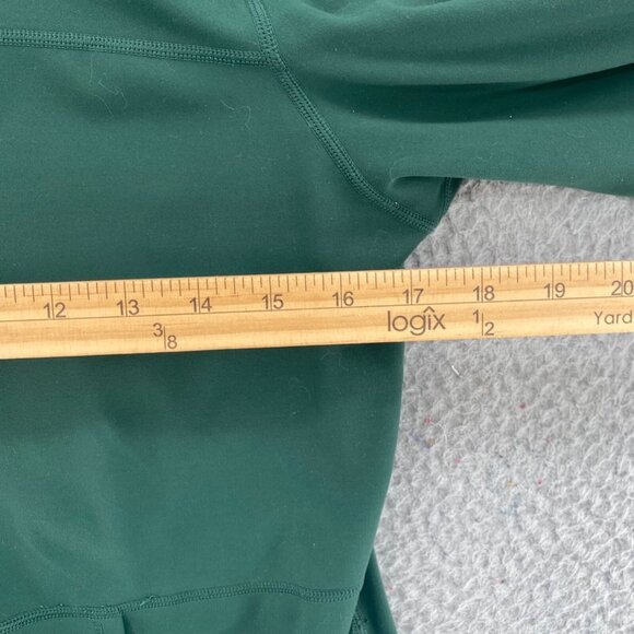 Zyia Active Jacket Womens Large Green High Neck 1/2 Zip Popover Stretch Athletic - Picture 7 of 9